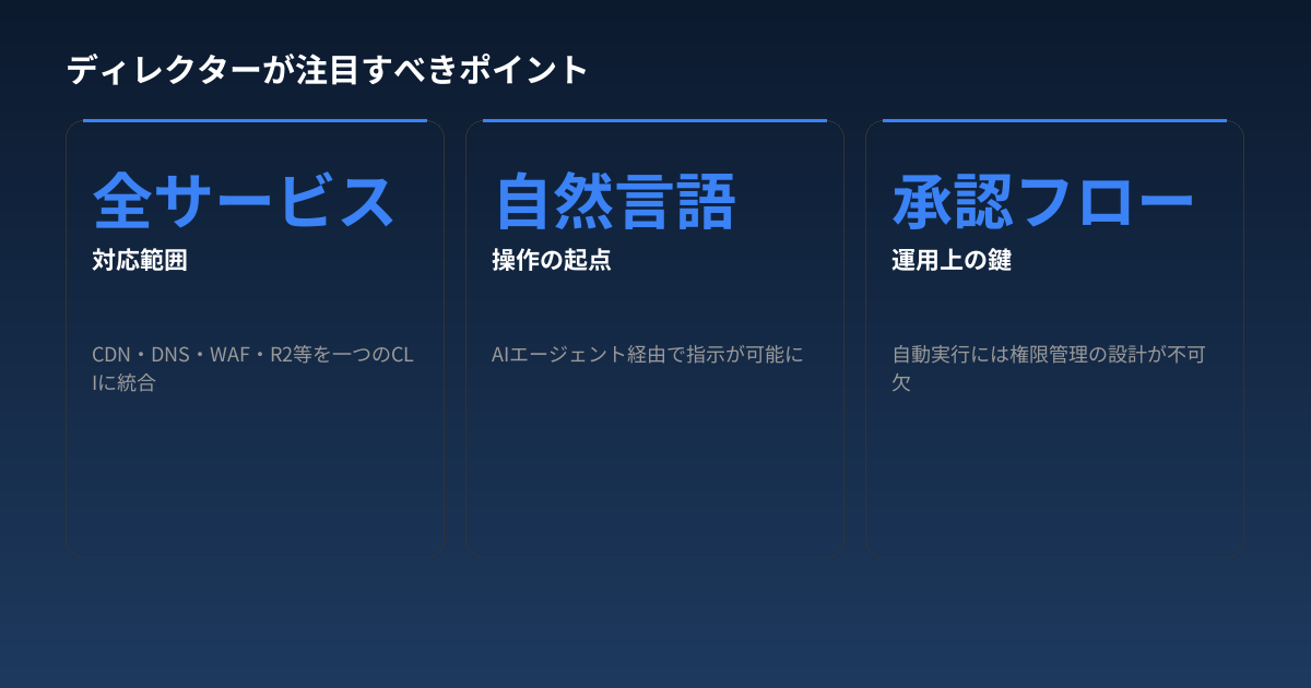 ディレクターが注目すべきポイント