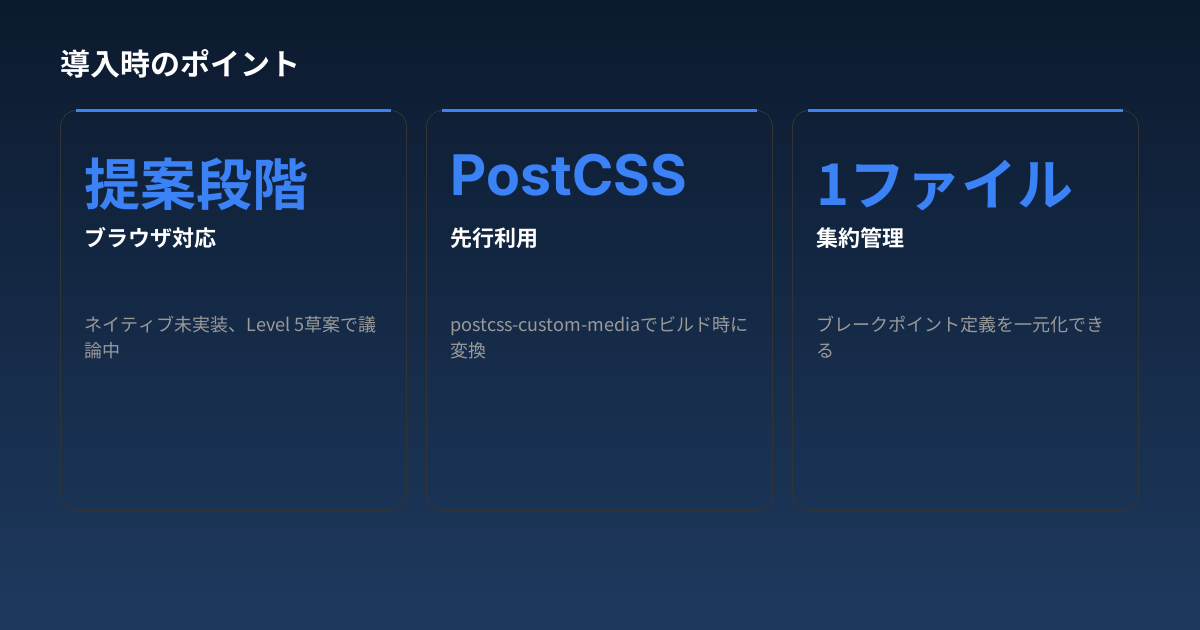導入時のポイント